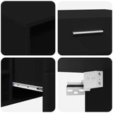 Wooden Cabinet Black 100.5 x 39 x 30 cm Engineered Wood 880242