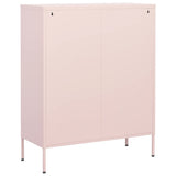 Storage Cabinet Pink 80x35x101.5 cm Steel 336157