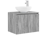 Bathroom Cabinet Set 5 pcs Grey Sonoma Engineered Wood 3407292