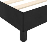 Bed Frame without Mattress Black 135x190cm Double Velvet 349907
