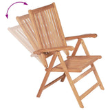 Reclining Garden Chairs 2 pcs Solid Teak Wood 43029