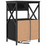 Bedside Cabinet 2 pcs Black Oak 40 x 31 x 60 cm Engineered Wood 859491
