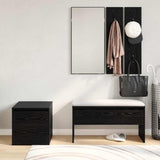 Hallway Furniture Set 3 pcs Black oak 80 x 31 x 40 cm 3332525