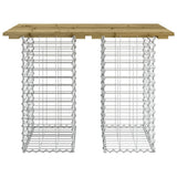 Garden Table Gabion Design 100x70x72 cm Impregnated Wood Pine 834364