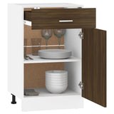 Drawer Bottom Cabinet Lyon Brown Oak 50x46x81.5 cm Engineered Wood 815575