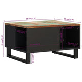 Coffee Table 60x50x35 cm Solid Wood Reclaimed 352867