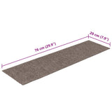 Stair Mats Self-adhesive 30 pcs 76x20 cm Beige Rectangular 3365730