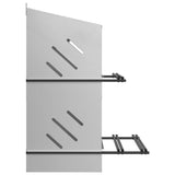 Chicken Nesting Box with 4 Compartments Galvanized Silver Metal 864354