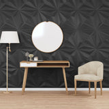Wall Panels 24 pcs Black 50x50 cm XPS 6 m Star 356935
