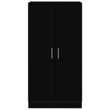 Shoe Cabinet Black 55x35x108 cm Engineered wood 342665