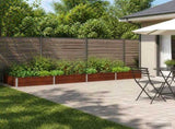 Raised Garden Bed Rusty 320 x 80 x 24 cm corton 8006501