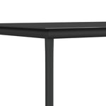 ZNTS 7 Piece Garden Dining Set Black Textilene and Steel 3187038
