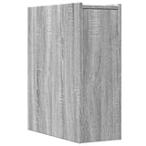 Narrow Bathroom Cupboard with Wheels Grey Sonoma Engineered Wood 855291