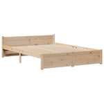 Bookcase Bed without Mattress 140x200cm Solid Wood Pine 3322471