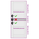 Interior Door ORKDAL Brown 78 x 202 cm Plywood 4102659