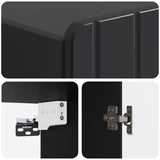 Wall-Mounted Cabinet Black 66 x 34.5 x 92 cm Engineered Wood 898226