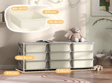 Kids Storage Unit, with Nine Drawers - Cream T3398P379054