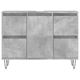 Bathroom Cabinet Concrete Grey 80x33x60 cm Engineered Wood 831656