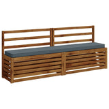 2-Piece Bench Cushions VUGHT 2 pcs 100% Polyester Blue 950947