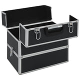 Make-up Case 37x24x35 cm Black Aluminium 91837
