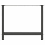 Dining Table Legs Anthracite 2 pcs 90x cm Steel 4013318