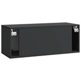Wall-Mounted TV Cabinet 78.5 x 31 x 30 cm Black Engineered Wood 899226