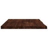 Live Edge Table Top 80 x 60 x 3.5 cm Rectangular Dark Brown 938533