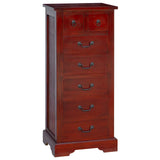 Chest of Drawers Brown 45 x 35 x 100.5 cm Solid Mahogany Wood 42009934