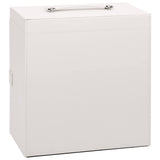 Jewellery Box 5-Layer with Mirror Lockable White 4103562