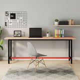 Desk Top 200x55x2.5 cm Solid Wood Beech 356097