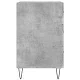 ZNTS Bedside Cabinet Concrete Grey 40x40x66 cm Engineered Wood 827656