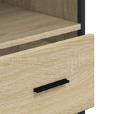 ZNTS Bathroom Cabinet Sonoma Oak 35x37.5x100 cm Engineered Wood 849250