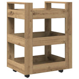 Kitchen Trolley Artisan Oak 60 x 45 x 80 cm Engineered Wood 862118