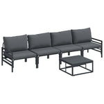 Garden Sofa Set Anthracite Steel 3378965