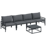 Garden Sofa Set Anthracite Steel 3378965