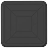 Square Flower Tray 24 pcs Black 36 x 36 x 3 cm Plastic 42020378