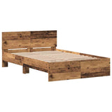 Bed Frame Old Wood 193 x 125 x 70 cm Engineered Wood 3376060