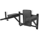 Wall-mounted Fitness Dip Station Black 91368