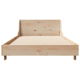 Bed Frame without Mattress 90x190 cm Single Solid Wood Pine 850749