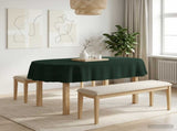 Table Cloth 5 pcs Oval Dark Green 130 x 220 cm Polyester 42040277