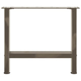 Coffee Table Legs Natural Steel 2 pcs 50x cm Steel 4013283