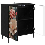 Sideboard BORNE Black Oak 69 x 33 x 76 cm Engineered Wood 8006936