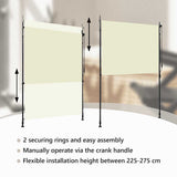 Outdoor Roller Blind 150x270 cm Cream 145941
