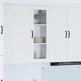 Wall Glass Cabinet LUCCA White 40 x 31 x 100 cm Engineered Wood 885095