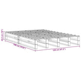 Bed Frame without Mattress 120x190 cm Small Double Solid Wood Pine 850863