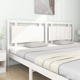 Bed Headboard White 205.5x4x100 cm Solid Pine Wood 817961