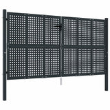 Garden Gate Anthracite 300x125 cm Steel 154567
