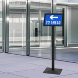Pedestal Poster Stand Silver A4 Cast Iron 42020978