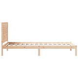 Extra Long Bed Frame without Mattress 90x210 cm Solid Wood 3309295