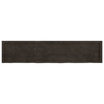 ZNTS Wall Shelf Dark Brown 180x40x cm Treated Solid Wood Oak 363838